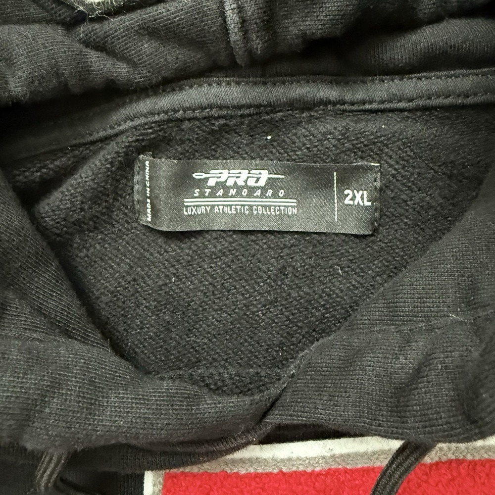 Pro Standard Chicago Bulls 6x Champions Black Mash Up Hoodie 2XL Heavy Thick - Picture 3 of 12
